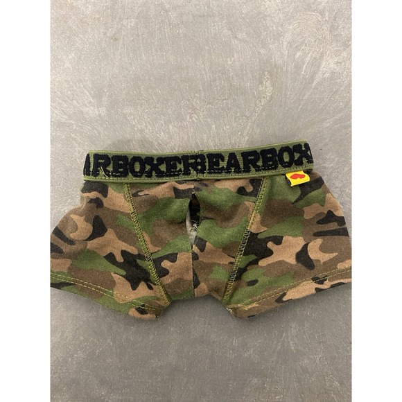Build a Bear Camouflage Camo Underwear Boxer Shorts Only EUC - Picture 1 of 5